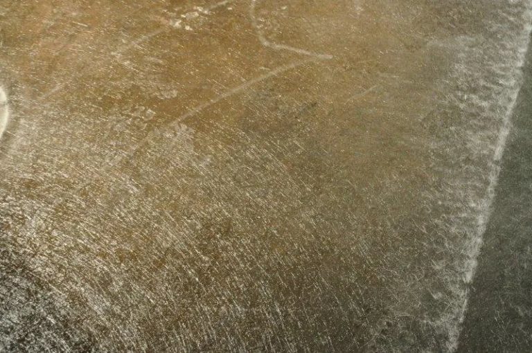Glass mat wetted out with vinyl ester resin — the reinforcing layer of the laminate